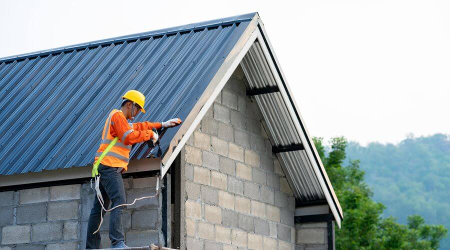 Professional metal roof installation in Lahoma, OK